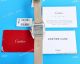 Superclone Cartier Santos 100th Brown Leather Strap 33mm Women (4)_th.jpg